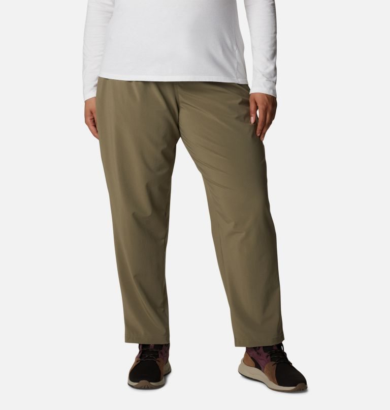 Women\'s Columbia Pleasant Creek Core Pants Khaki | Plus Size CA-X38AL